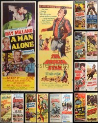 1d0887 LOT OF 16 FORMERLY FOLDED COWBOY WESTERN INSERTS 1940s-1960s a variety of cool images!