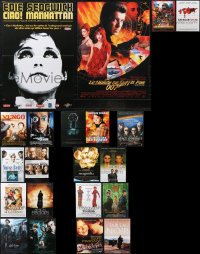 1d0947 LOT OF 23 FORMERLY FOLDED FRENCH 15x21 POSTERS 1980s-2000s a variety of cool movie images!