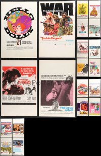 1d0061 LOT OF 28 WINDOW CARDS 1960s-1970s great images from a variety of movies!