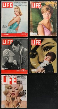 1d0619 LOT OF 5 LIFE MAGAZINES 1941-1982 Grace Kelly, filled with great images & articles!