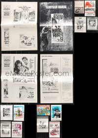 1d0550 LOT OF 19 UNCUT PRESSBOOKS 1960s-1970s cool advertising from a variety of different movies!