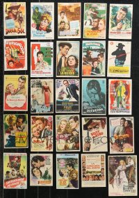 1d0715 LOT OF 25 SPANISH HERALDS 1960s-1970s great images from a variety of different movies!