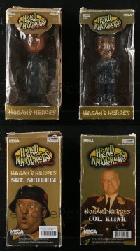 1d0768 LOT OF 2 HOGAN'S HEROES HEAD KNOCKERS 2002 Col. Klink & Sgt. Schultz!