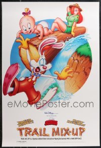 1d1139 LOT OF 16 UNFOLDED DOUBLE-SIDED 27X40 TRAIL MIX-UP ONE-SHEETS 1993 Roger Rabbit cartoon!