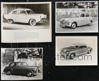 1d0708 LOT OF 4 BRITISH CAR 8X10 STILLS 1950s Kaiser-Frazer & other vintage automobiles!