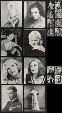 1d0691 LOT OF 20 8X10 PHOTO PRINTS 1930s Jean Harlow, Greta Garbo, Clark Gable & more!