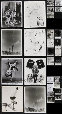 1d0680 LOT OF 29 CIRCUS 8X10 STILLS 1960s-1970s cool trapeze images & other performers!
