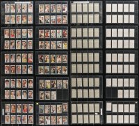 1d0775 LOT OF 98 ENGLISH CIGARETTE CARDS 1938 complete set of color portraits of movie stars!