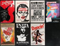 1d0070 LOT OF 7 STAGE WINDOW CARDS 1970s-1980s great images from a variety of shows!