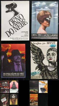 1d1008 LOT OF 11 MOSTLY UNFOLDED CZECH POSTERS 1970s-1980s great images from a variety of movies!