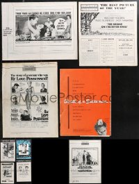 1d0085 LOT OF 9 CUT 1951-61 PRESSBOOKS 1951-1961 ALL HAVE CUTS, advertising for a variety of movies!