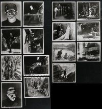 1d0733 LOT OF 15 FRANKENSTEIN REPRO PHOTOS 1931 monster Boris Karloff shown in every scene!