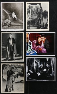 1d0737 LOT OF 6 HORROR REPRO PHOTOS 1980s Bela Lugosi in Dracula, Creature, Wolfman & more!