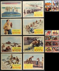 1d0419 LOT OF 20 LOBBY CARDS 1950s-1960s complete & incomplete sets from three different movies!