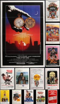 1d0336 LOT OF 13 FOLDED ONE-SHEETS 1970s-1980s great images from a variety of different movies!