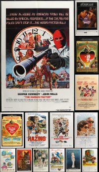 1d0290 LOT OF 19 FOLDED ONE-SHEETS 1970s great images from a variety of different movies!