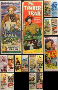1d0884 LOT OF 17 FORMERLY FOLDED COWBOY WESTERN INSERTS 1940s-1950s many great images!