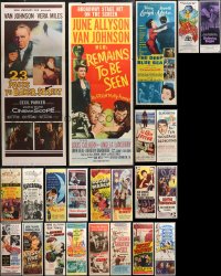 1d0867 LOT OF 23 MOSTLY FORMERLY FOLDED INSERTS 1940s-1970s great images from a variety of movies!