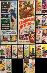 1d0869 LOT OF 22 FORMERLY FOLDED INSERTS 1940s-1970s great images from a variety of movies!
