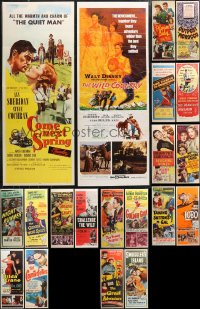 1d0873 LOT OF 20 FORMERLY FOLDED INSERTS 1940s-1970s great images from a variety of movies!