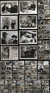 1d0635 LOT OF 157 MOSTLY 1940S-50S 8X10 STILLS 1940s-1950s great scenes from a variety of movies!