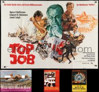 1d0795 LOT OF 4 FOLDED GERMAN A0 POSTERS 1960s-1970s great images from a variety of movies!
