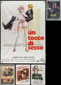 1d0803 LOT OF 6 FOLDED ITALIAN ONE-PANELS 1970s-1980s great images from a variety of movies!