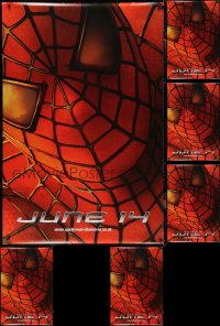 1d0183 LOT OF 6 SPIDER-MAN ENGLISH 40X60S 2002 cool super close teaser image, Marvel Comics!