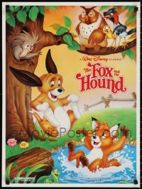 1d0926 LOT OF 24 UNFOLDED 1988 RE-RELEASE FOX & THE HOUND SPECIAL POSTERS 1981 Walt Disney feature!