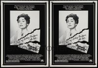 1d0933 LOT OF 6 UNFOLDED MOMMIE DEAREST SPECIAL POSTERS 1981 Faye Dunaway as Joan Crawford!