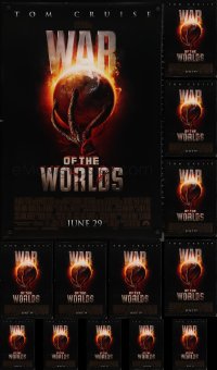 1d1148 LOT OF 14 UNFOLDED DOUBLE-SIDED 27X40 WAR OF THE WORLDS ADVANCE ONE-SHEETS 2005 Spielberg!