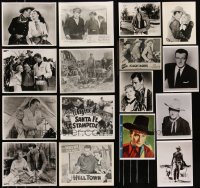 1d0732 LOT OF 16 JOHN WAYNE REPRO PHOTOS 1980s great portraits & movie scenes from western movies!