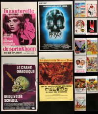 1d1013 LOT OF 19 MOSTLY UNFOLDED BELGIAN POSTERS 1970s-1980s great images from a variety of movies!