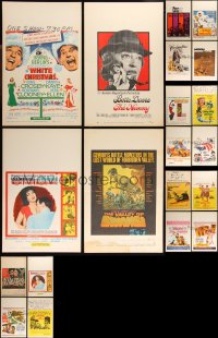 1d0062 LOT OF 20 WINDOW CARDS 1950s-1980s great images from a variety of different movies!