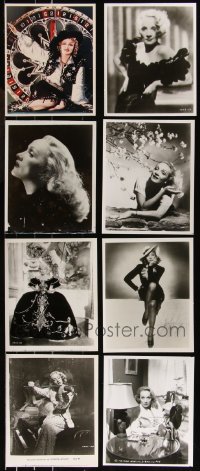 1d0736 LOT OF 8 8X10 MARLENE DIETRICH REPRO PHOTOS 1980s sexy portraits of the leading lady!