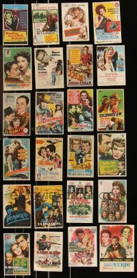 1d0716 LOT OF 24 SPANISH HERALDS 1950s-1960s great images from a variety of different movies!