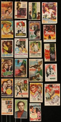 1d0717 LOT OF 23 SPANISH HERALDS 1950s-1960s great images from a variety of different movies!