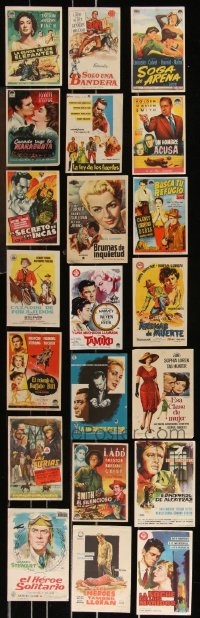 1d0719 LOT OF 21 SPANISH HERALDS 1950s-1960s great images from a variety of different movies!