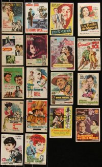 1d0722 LOT OF 18 SPANISH HERALDS 1950s-1960s different images from a variety of movies!