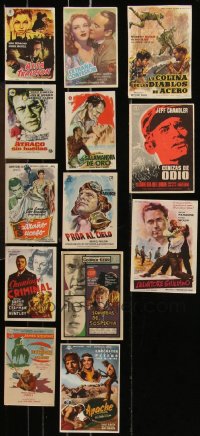 1d0727 LOT OF 13 SPANISH HERALDS 1940s-1960s different images from a variety of movies!