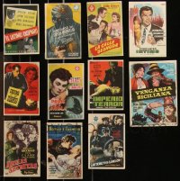 1d0728 LOT OF 11 SPANISH HERALDS 1950s-1960s different images from a variety of movies!