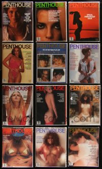 1d0589 LOT OF 12 PENTHOUSE 1981 MAGAZINES 1981 all the issues for that year, sexy nude images!