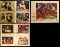 1d0426 LOT OF 9 LOBBY CARDS FROM MARLENE DIETRICH MOVIES 1940s incomplete sets from four different movies!