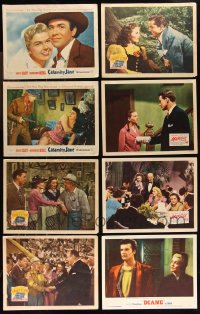 1d0416 LOT OF 23 LOBBY CARDS 1950s-1960s incomplete sets from a variety of different movies!
