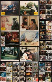 1d0402 LOT OF 110 MOSTLY 1980S LOBBY CARDS 1980s incomplete sets from a variety of movies!