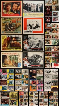 1d0398 LOT OF 156 MOSTLY 1960S LOBBY CARDS 1960s incomplete sets from a variety of movies!