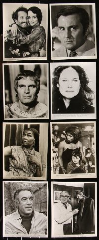 1d0687 LOT OF 24 MOSTLY 1970S 8X10 STILLS 1970s great portraits from a variety of different movies!