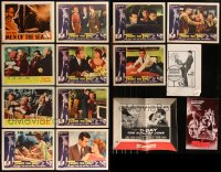 1d0458 LOT OF 14 LOBBY CARDS & PRESSBOOKS 1950s-1970s great images from a variety of movies!