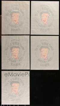 1d0473 LOT OF 5 BETTY BOOP TRANSFERS 1970s for The Old Movie Theatre in Anaheim, California!