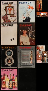 1d0612 LOT OF 7 1950S-1960S PLAYBOY MAGAZINES 1950s-1960s great sexy images with nudity!